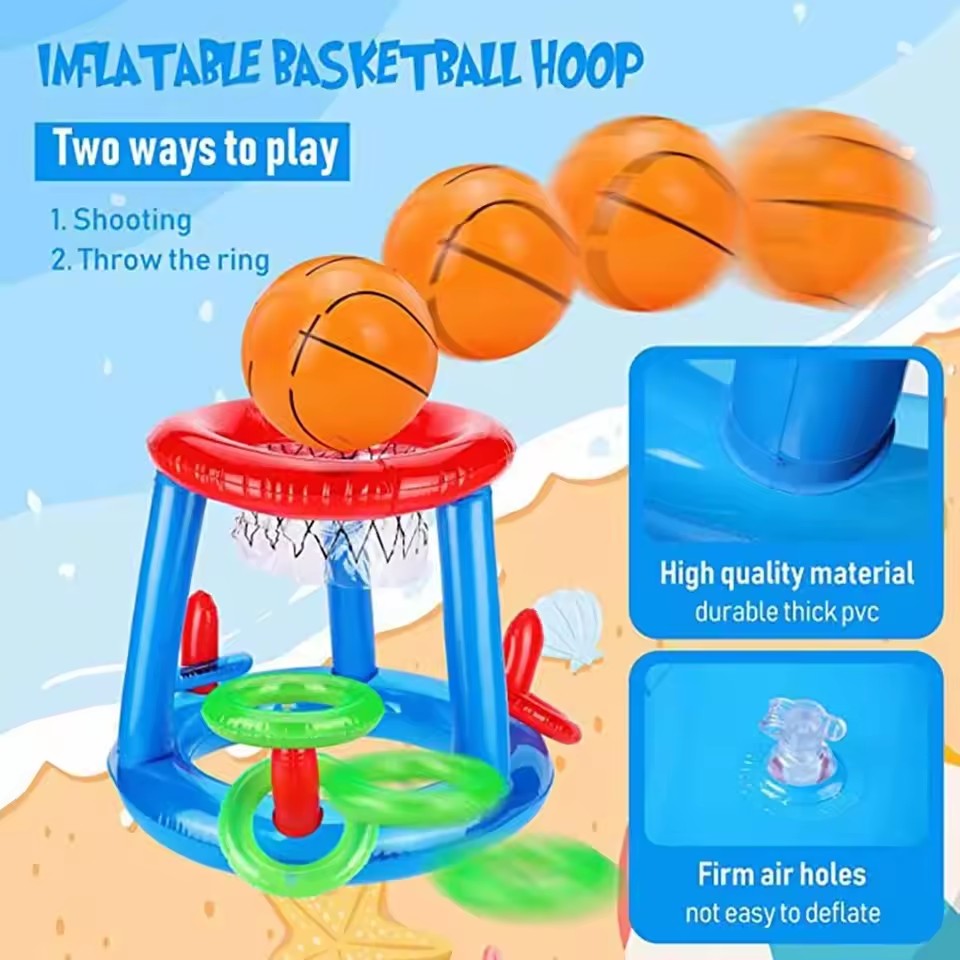 Inflatable Floating Basketball - Ring Toss Outdoor review and price