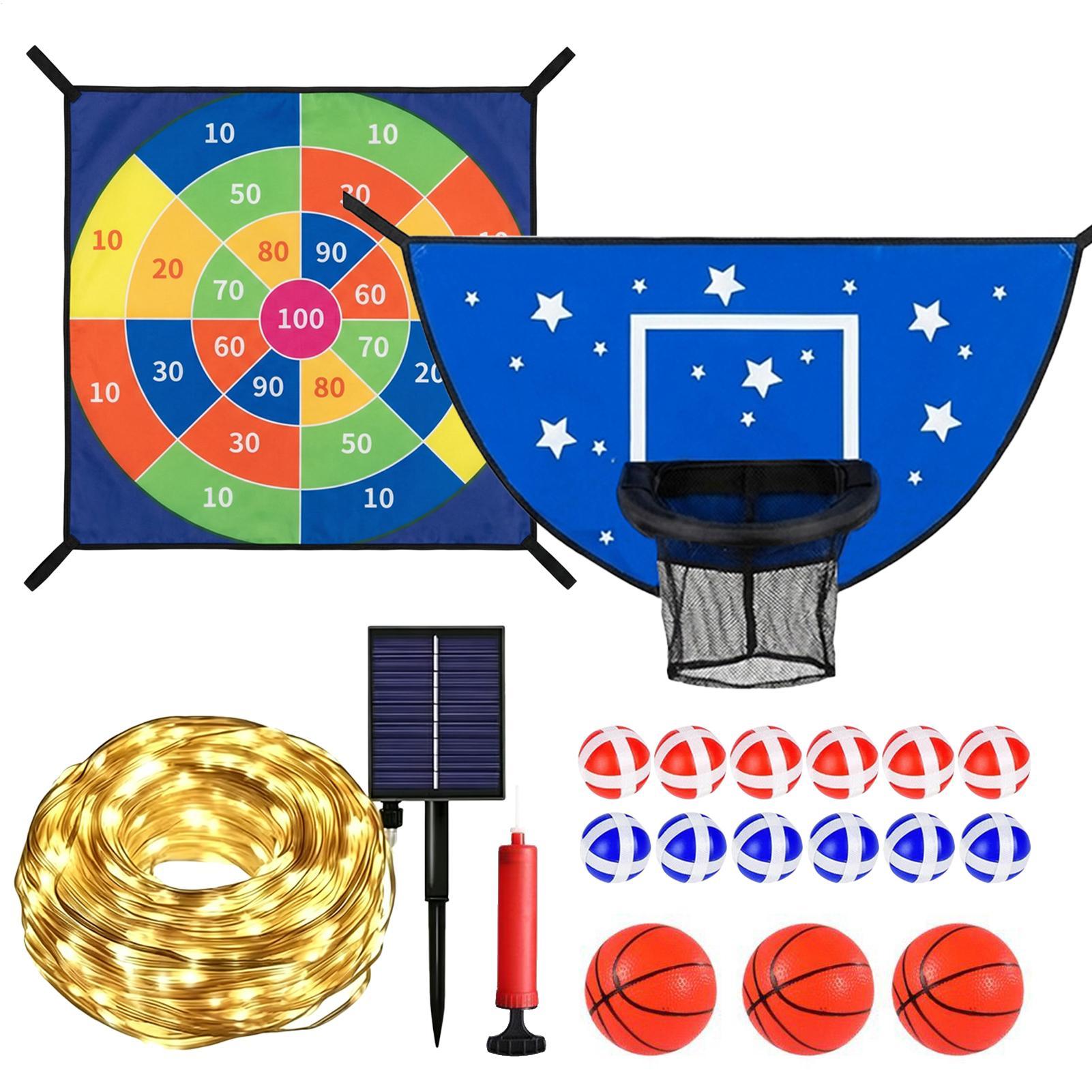 Basketball Goal For Trampoline - Ring Toss Outdoor review and price