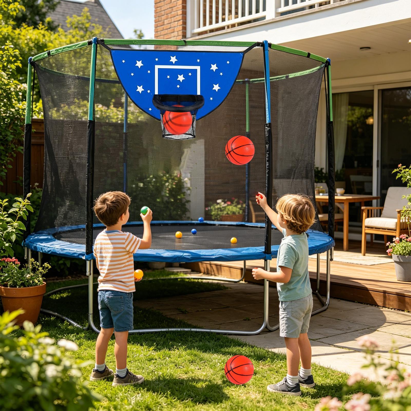 Basketball Goal For Trampoline - Ring Toss Outdoor review and price