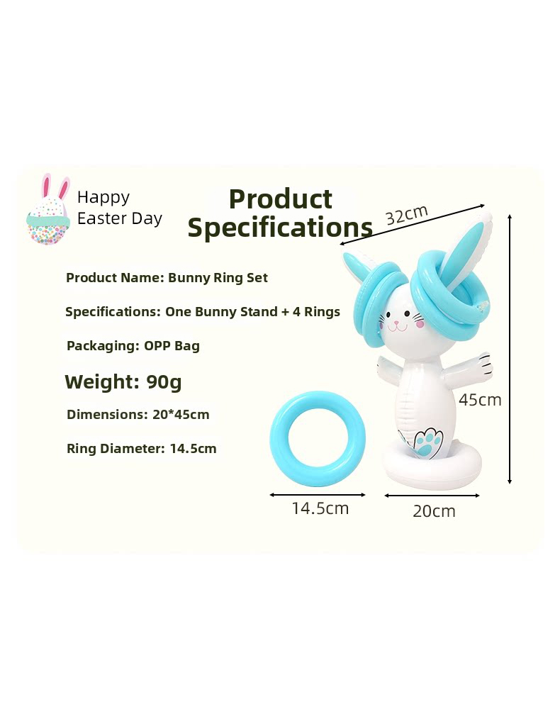 Easter Inflatable Bunny Ring T - Ring Toss Outdoor review and price