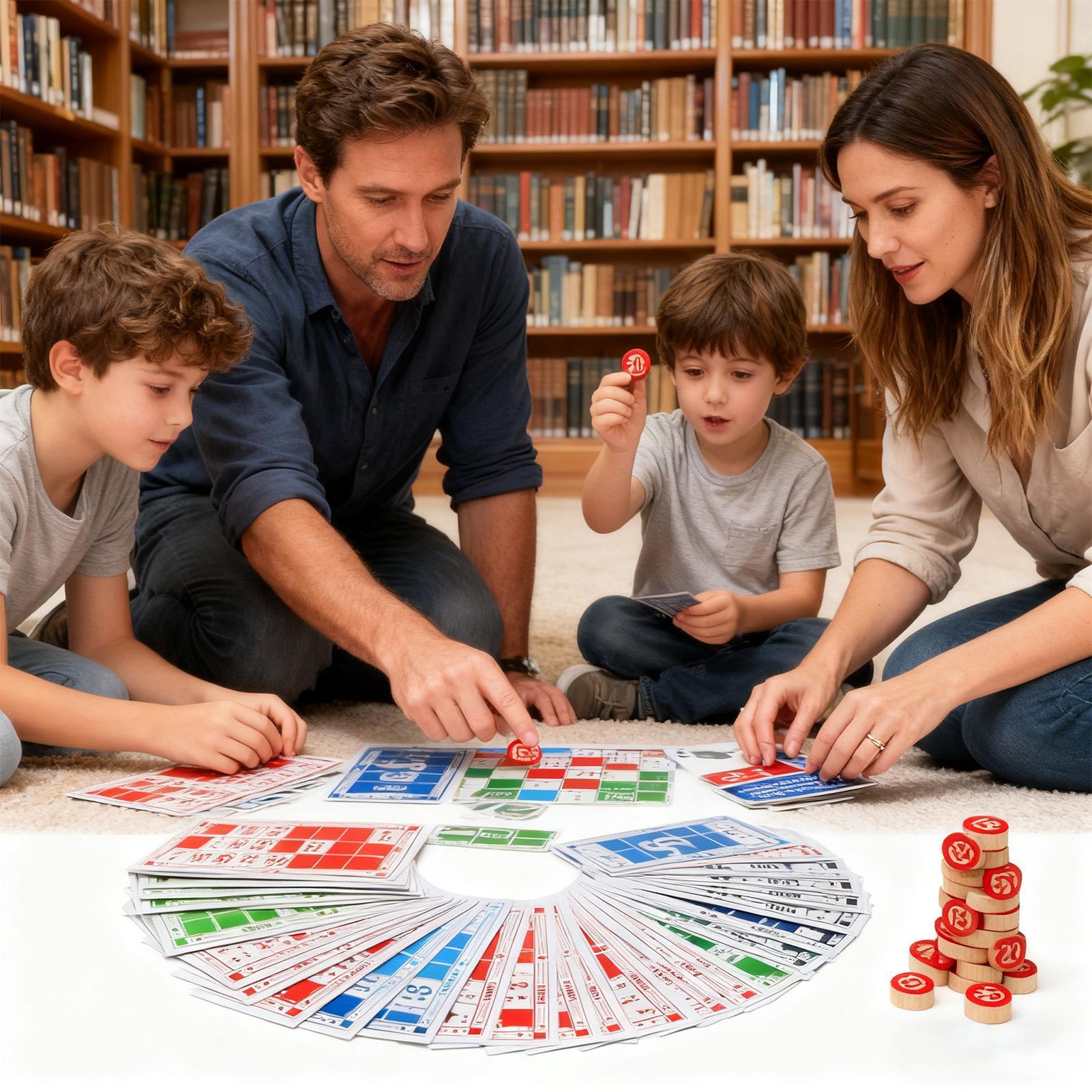 Bingo Set Wooden Funny Educati - Play Friends Party Games review and price