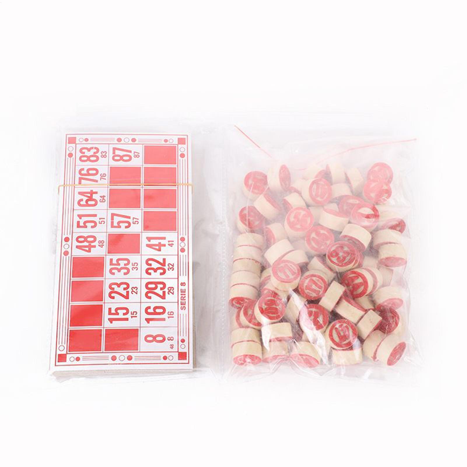 Bingo Card Game Wooden Funny E - Play Friends Party Games review and price